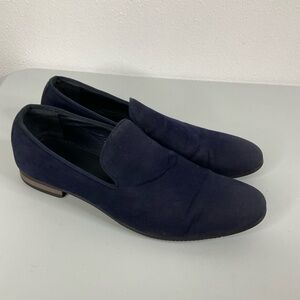 Azar Man Navy Loafers Size 10.5
